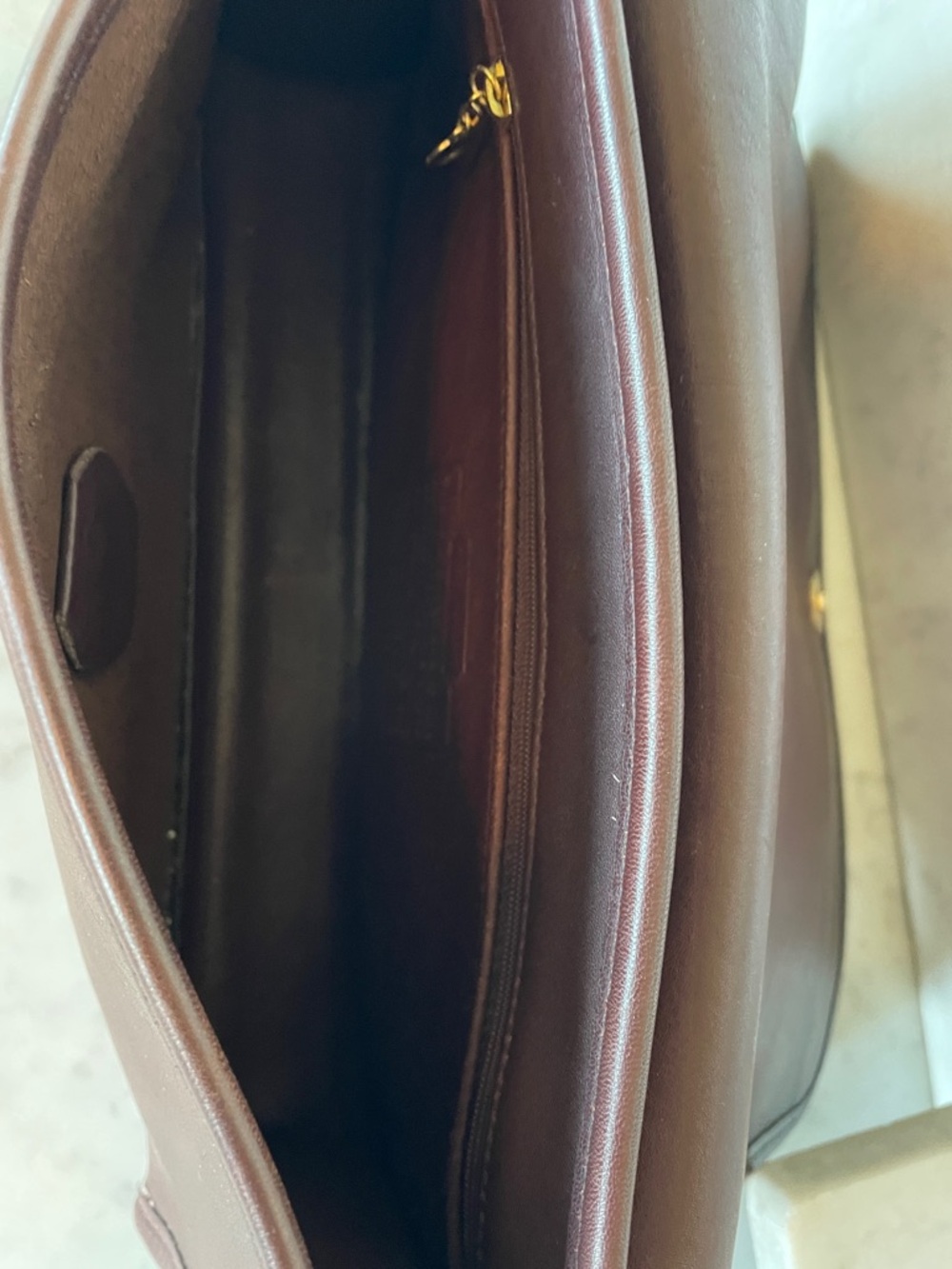 COACH Vintage Andrea Flap Shoulder Bag/Allison Flap Bag Mahogany Brown - Picture 6 of 17